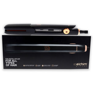 8th Sense Styler Flat Iron - Black by Elchim 2 Pc 1 Inch Flat Iron, Clutch Bag
